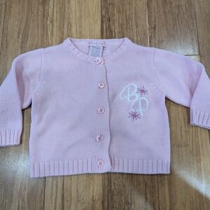 Baby Phat, Pink Knit Cardigan with Embroidered logo